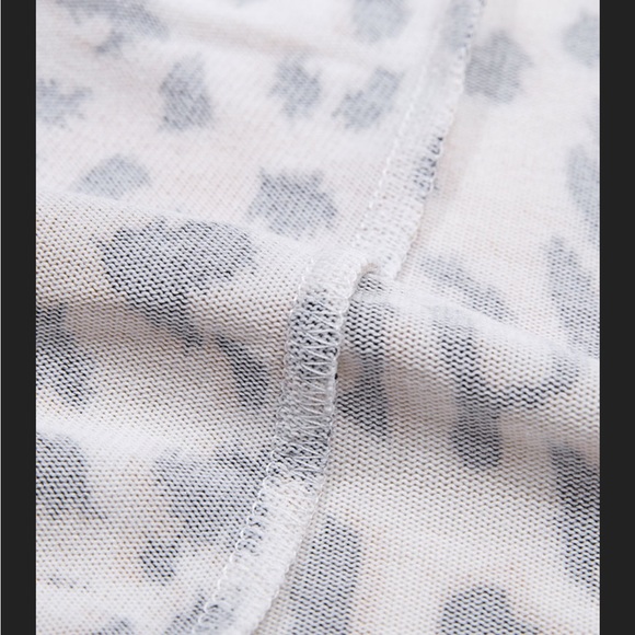 🌟Last 1 ! Leopard Print Open Front Long Cardigan - Picture 7 of 11